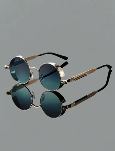 Óculos de Sol Masculino Vintage Redondo