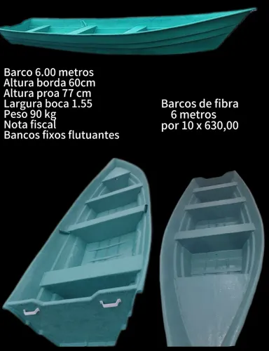 Lancha de fibra de 6 metros / borda luxo 