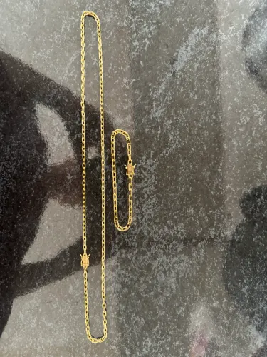 vendo conjunto cartier em ouro 18k