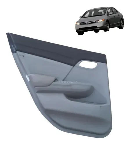 Forro Porta Traseira Lado Esquerdo Honda Civic 2007 2011 2 Cinza-escuro