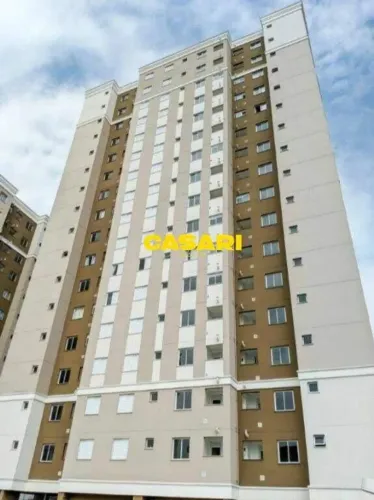 Apartamento lindo, mobiliado, 2 quartos, andar alto, 1 vaga coberta, 44m2, Pauliceia, SBC