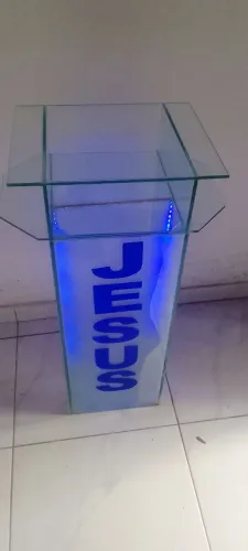 Púlpito de vidro 1.10x60x40