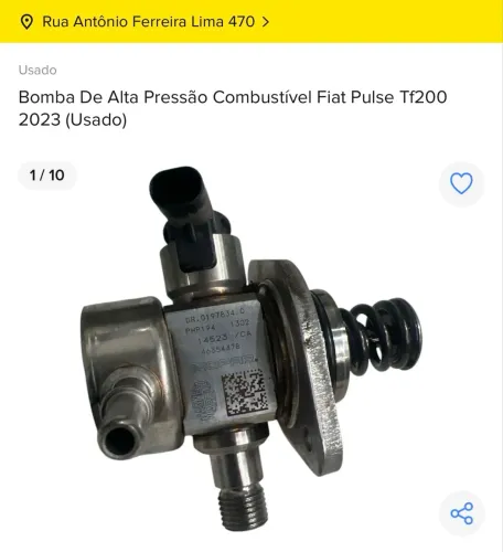 Bomba de Alta Pressão Combustível Fiat Pulse Tf200