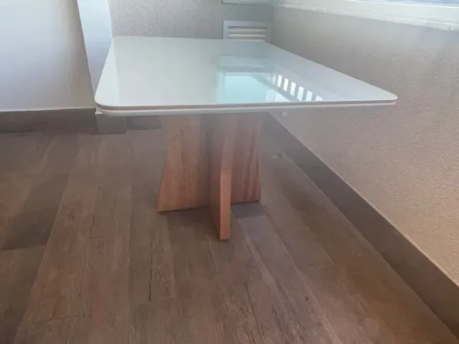 Mesa 1,20 x 0,80 Tampo de Vidro NOVO OUTLET ÚLTIMA PEÇA