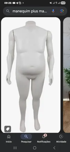 MANEQUIM PLUS SIZE MASCULINO