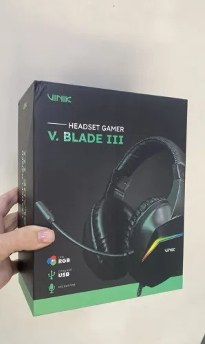 Fone De Ouvido Headset Gamer Vinik V Blade III, USB, LED - Com Microfone Loja Coimbra 