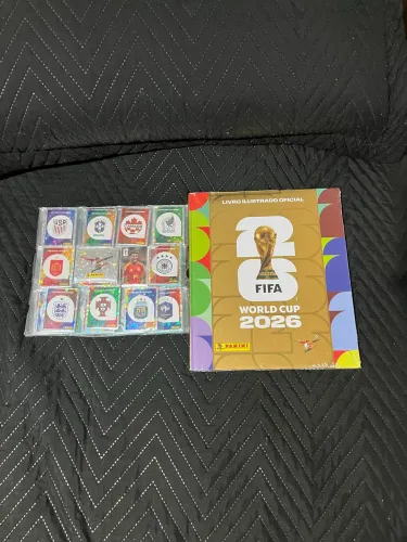 Álbum completo copa 26 com todas figurinhas para colar