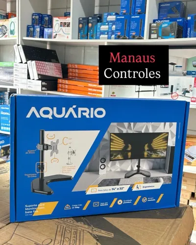 Suporte Torre para Monitor Base com Ajuste de Altura ? 14 - 32 ?
