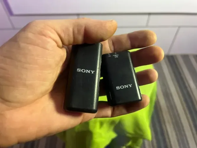 Microfone de Lapela Sem Fio Sony ECM-W2BT Bluetooth para Câmera