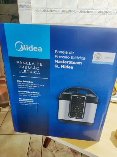 Panela de Pressão Elétrica Midea MasterSteam 6L 220V - Nova na Caixa