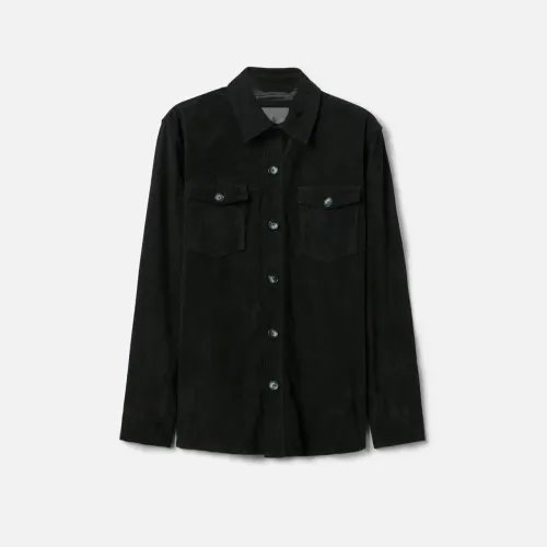 Camisa sobretudo preta
