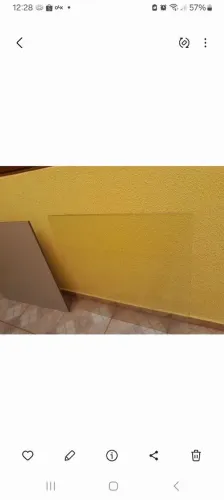 Vendo somente o vidro com a tampa de madeira para mesa