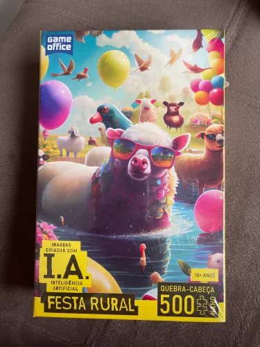 Quebra Cabeça IA Festa Rural novo 500 peças mano 