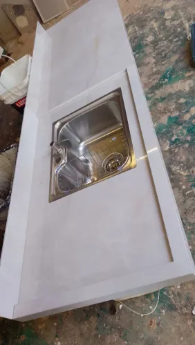 Bancada de porcelanato de cozinha e lavatóriode banheiro promoção pronta entrega 