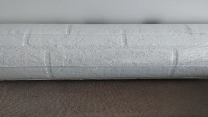 Papel de parede tijolinho branco