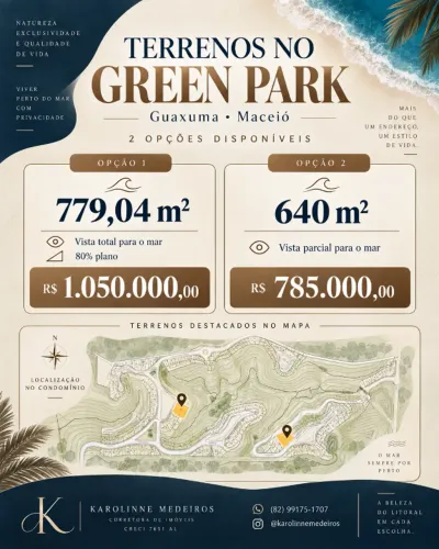 GREEN PARK - GUAXUMA | TERRENOS EM CONDOMÍNIO DE ALTO PADRÃO