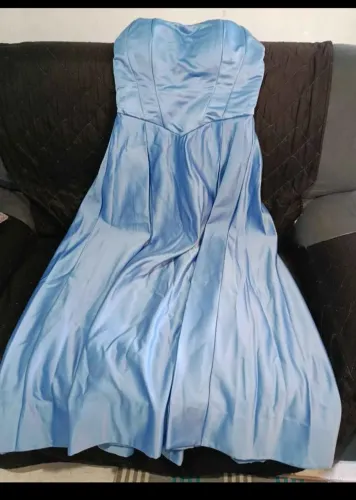 Vestido azul madrinha, formatura, festa...