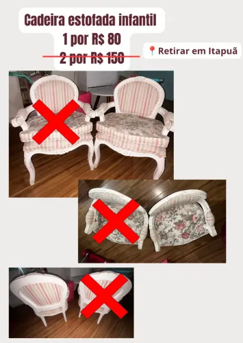Cadeira Infantil Luiz XV