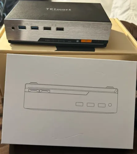 TESmart 8K@60Hz DP KVM Switch 3 Monitors 2 Computers for Gaming & Work EDID, DP 1.4
