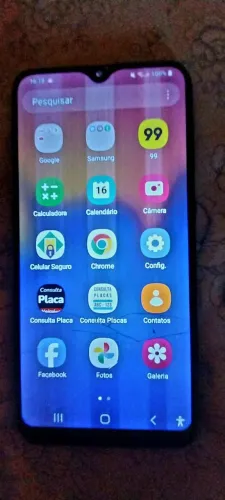 Smartphone Samsung A10 no meu nome 