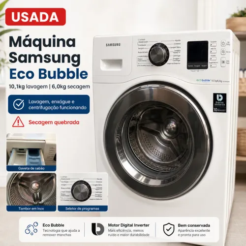 Maquina de lavar samsung 10kg