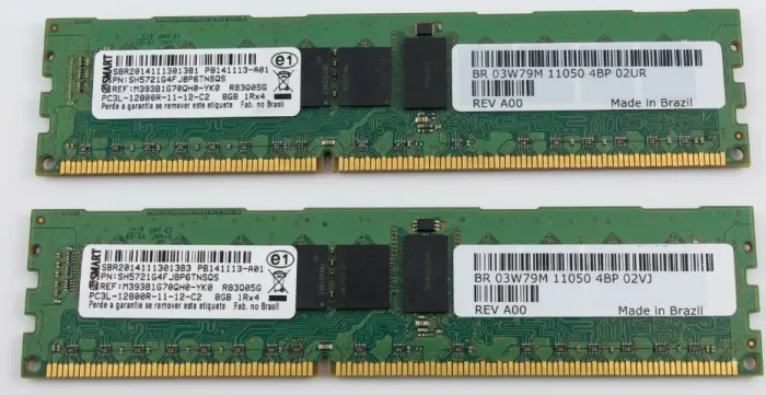 Memória RAM Servidor DDR3L 16GB (2x8GB) 1600MHz ECC Smart / Dell