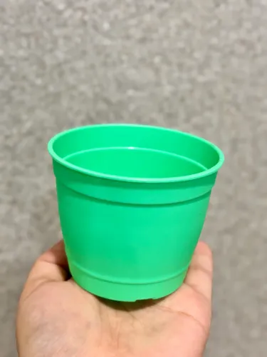 Mini Vaso Aquarela de Plástico (Unidade) | Vaso Decorativo Colorido