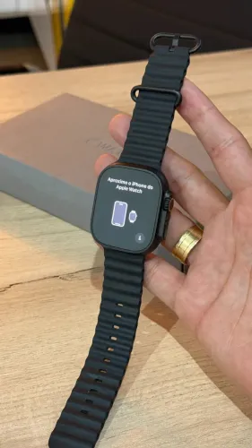 Apple Watch Ultra 2 49mm Cellular Preto - Bateria 100%! Com Garantia! Até 18x no cartão