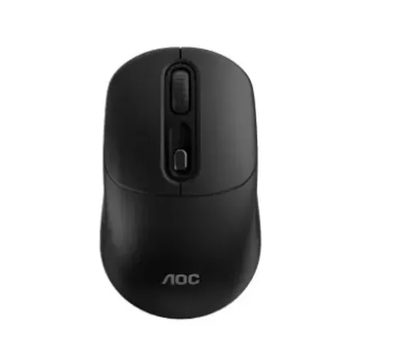 Mouse Sem Fio AOC MS300, 800-1600 DPI, 4 Botões, Design Ergonômico, Preto - MS300 BK(NOVO)