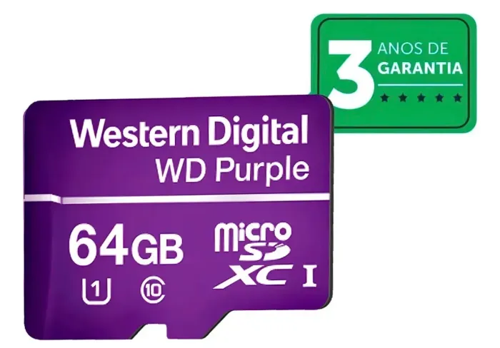 Cartão de memória Western Digital WD Purple 64GB