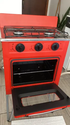 Fogão a Gás 2 Bocas Venax Gemini Vetro Vermelho