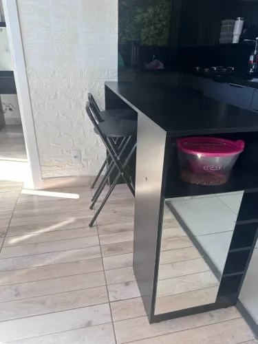Bancada Balcão Mesa de Cozinha com Adega e 1 Porta Multimóveis MP2144