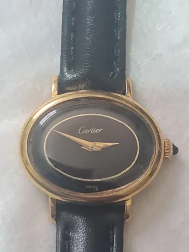 Relógio Cartier original antigo a corda manual máquina assinada Funcionando perfeitamente 