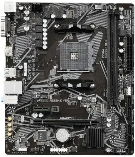 Placa-Mãe Gigabyte A520M K V2 AM4 DDR4 M.2 HDMI USB 3.2. (OBS!! LEIA A DESCRIÇÃO)