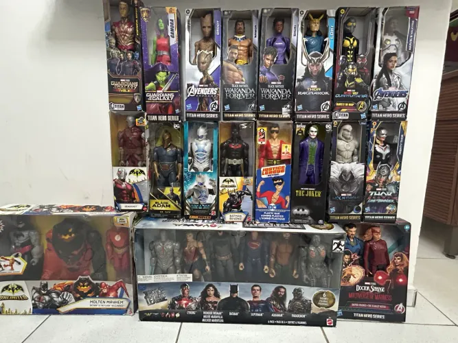 Super coleção bonecos Marvel & Dc Comics 30cm Raros