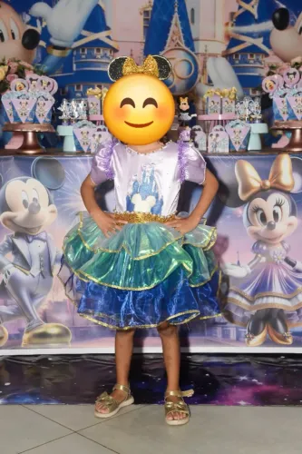 Vestido de festa infantil Disney