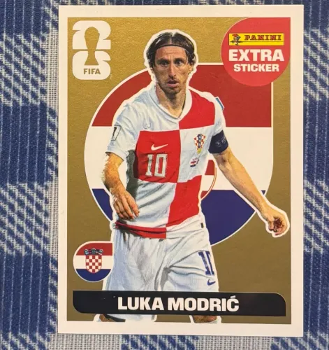 Sticker Panini - Modric Legend Dourado