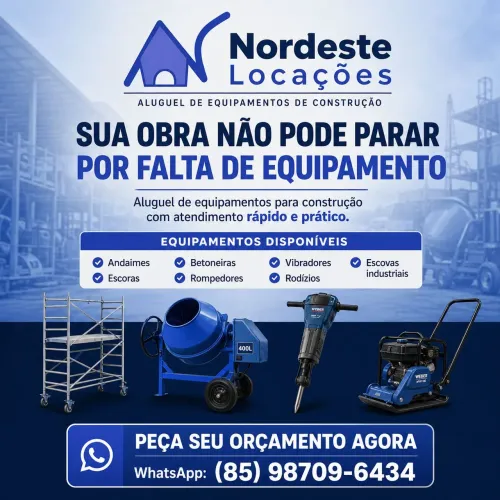 Aluguel de Equipamentos de Construção 