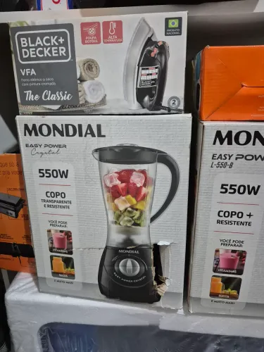 Liquidificador Mondial Easy Power Crystal 550W 127V NOVO!