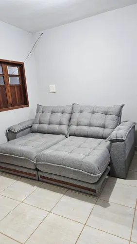 Sofá 2,50metroa Com Molas Ensacadas