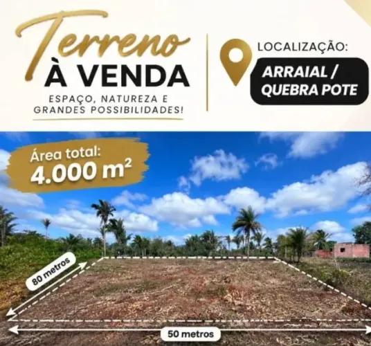 Terreno 4.000 m² à Venda em Arraial / Quebra Pote