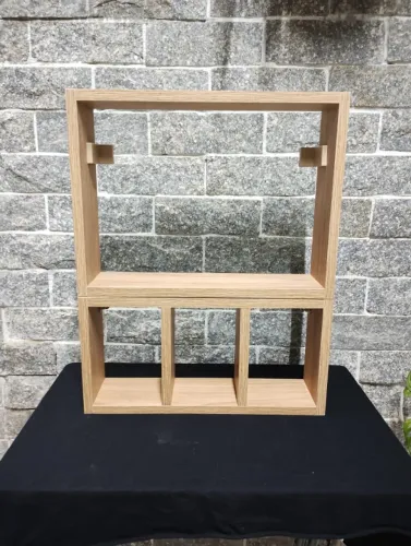 Kit Nicho e Prateleira - MDF Tauari Guara - Fabricação Própria