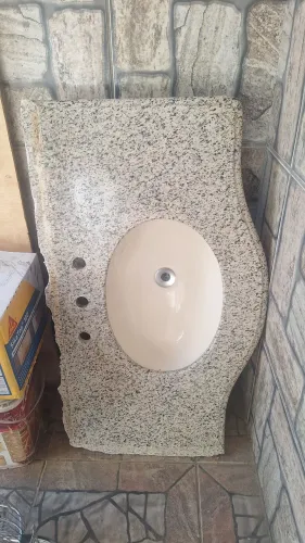 Pia de granito para banheiro