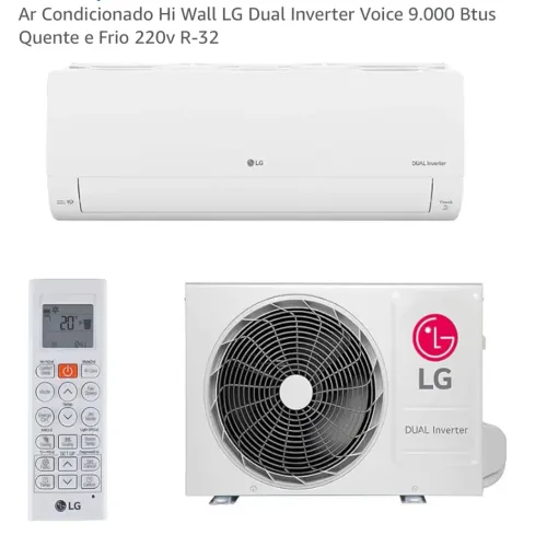 Ar condicionado quente e frio 9000 btus Lg  dua inverter 
