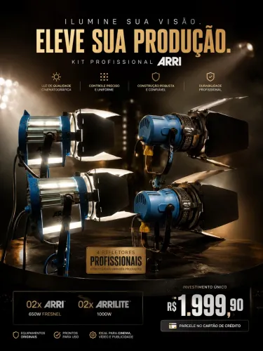 Kit Iluminação Profissional ARRI