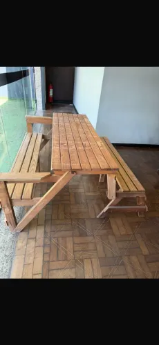 Banco que vira mesa