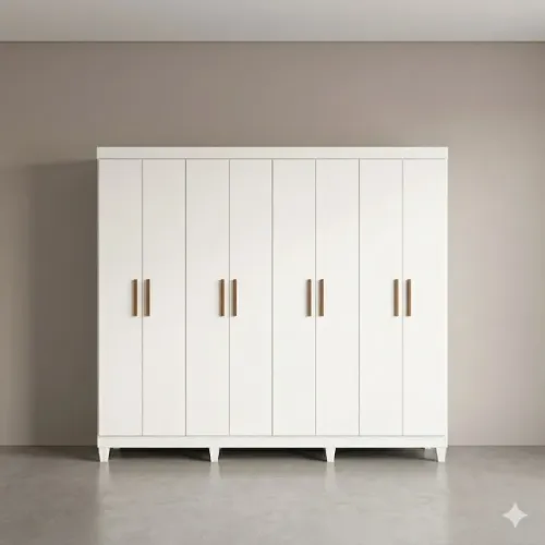 Guarda roupa rubi com 8 portas nova de fabrica