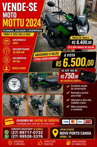 Mottu unico dono abaixo do valor 2000,00