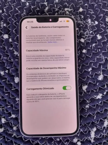 iPhone 14 128 Gb bateria 91%