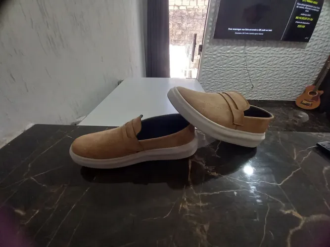 Sapatos masculino de camurça / outros couro
